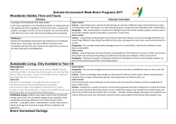 E Week Briars Program 2017 - Mornington Peninsula Schools