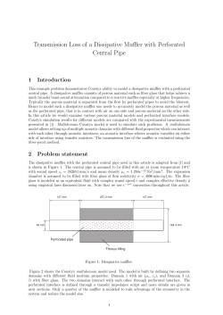 dissipative perforated muffler