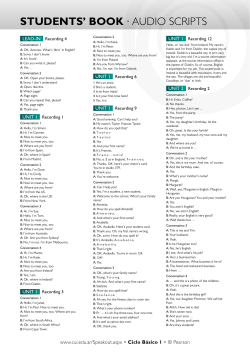 students` book &middot; audio scripts