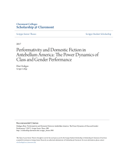 Performativity and Domestic Fiction in Antebellum America: The