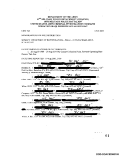 CID Report Of Investigation