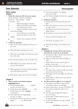 Don Quixote - Penguin Readers