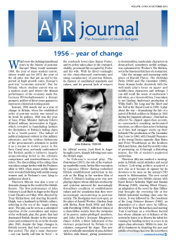 Oct - The Association of Jewish Refugees