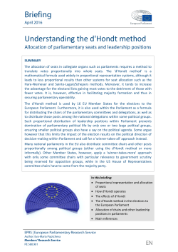 Understanding the d`Hondt method - European Parliament
