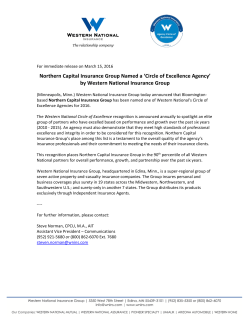 Northern Capital Insurance Group Named a `Circle of Excellence