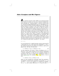 Jules Lissajous and His Figures