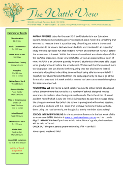 May 12, 2016 - Wattleview Primary School