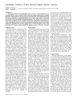 Geologic history of the Mead impact basin, Venus