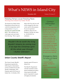 December 2015 Newsletter