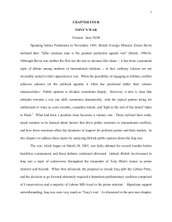 Performance Politics and the British Voter