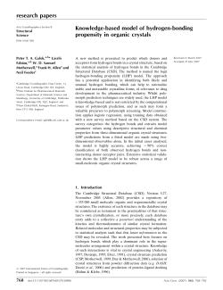 Knowledge-based model of hydrogen-bonding propensity in organic