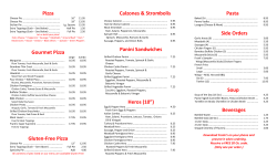 Calzones ~ Panini`s ~ Hero`s