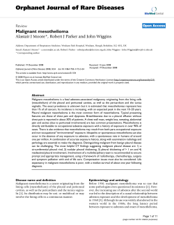 Malignant mesothelioma | SpringerLink
