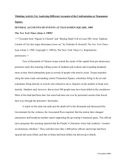 Thinking Activity 5.6: Analyzing Different Accounts of the