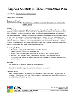 Sticky Balloons and Static Electricity