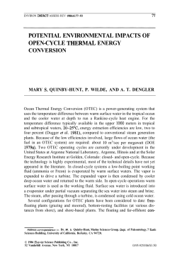 Potential environmental impacts of Open