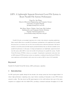 LSFS: A Lightweight Segment-Structured Local File System to Boost