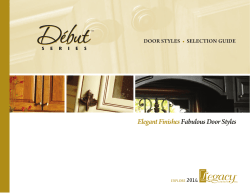 Elegant Finishes Fabulous Door Styles