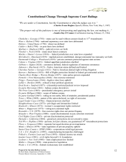 Constitutional Change through Supreme Court Rulings