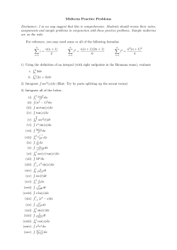 Midterm 2 Practice Problems