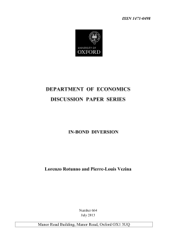 Paper - University of Oxford, Department of Economics
