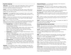 Figurative Language &ndash; A Cheat Sheet