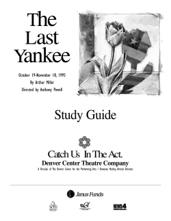 LasT Yankee - Denver Center for the Performing Arts
