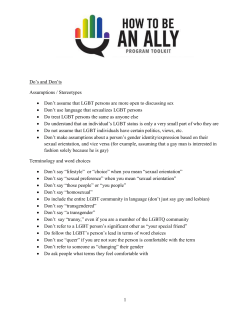1 Do`s and Don`ts Assumptions / Stereotypes &bull; Don`t assume that
