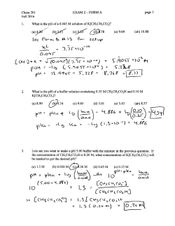 Exam 2 Solns - San Diego Chemistry Tutor