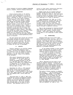 Journal of Economics 7 (1981): 159-161