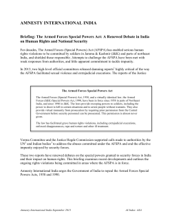 AMNESTY INTERNATIONAL INDIA