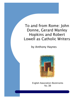 To and From Rome: John Donne, Gerard