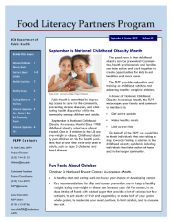 Food Literacy Partners Program