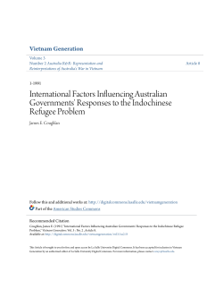 International Factors Influencing Australian Governments
