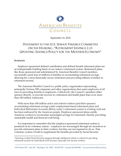 1. - American Benefits Council