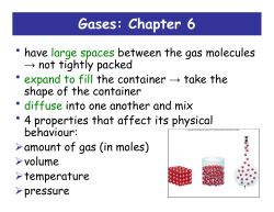 Gases: Chapter 6