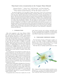 Time-based vertex reconstruction in the Compact Muon Solenoid