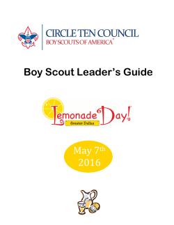 Scout Leader`s Guide