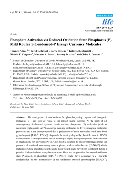 Phosphate Activation via Reduced Oxidation State Phosphorus (P