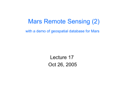 Mars Remote Sensing (2)