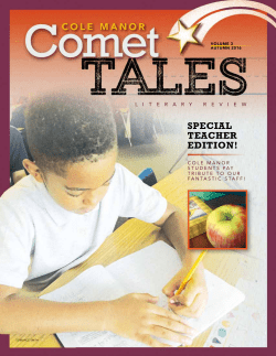 COLE MANOR SPECIAL TEACHER EDITION!