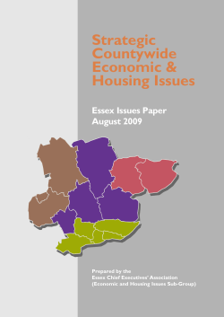 The Strategic Countywide Economic and Housing Issues
