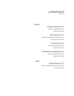 EX C II - APEX Calculus