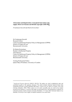 Abstraction and Registration: Conceptual innovations and