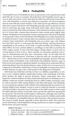 Pedophilia - B4U-ACT