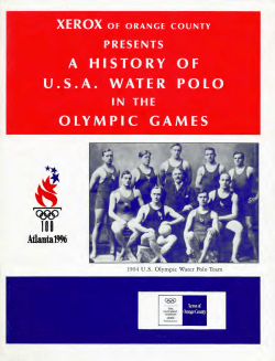 a history of usa water polo olympic games