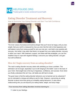 Eating Disorder Treatment and Recovery