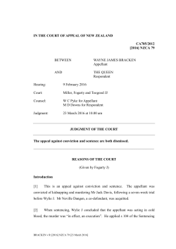IN THE COURT OF APPEAL OF NEW ZEALAND CA785/2012 [2016