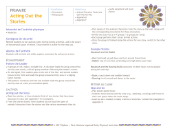 Acting Out the Stories