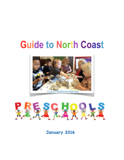 North Coast Guide to Preschools - Safe Passage Family Resource